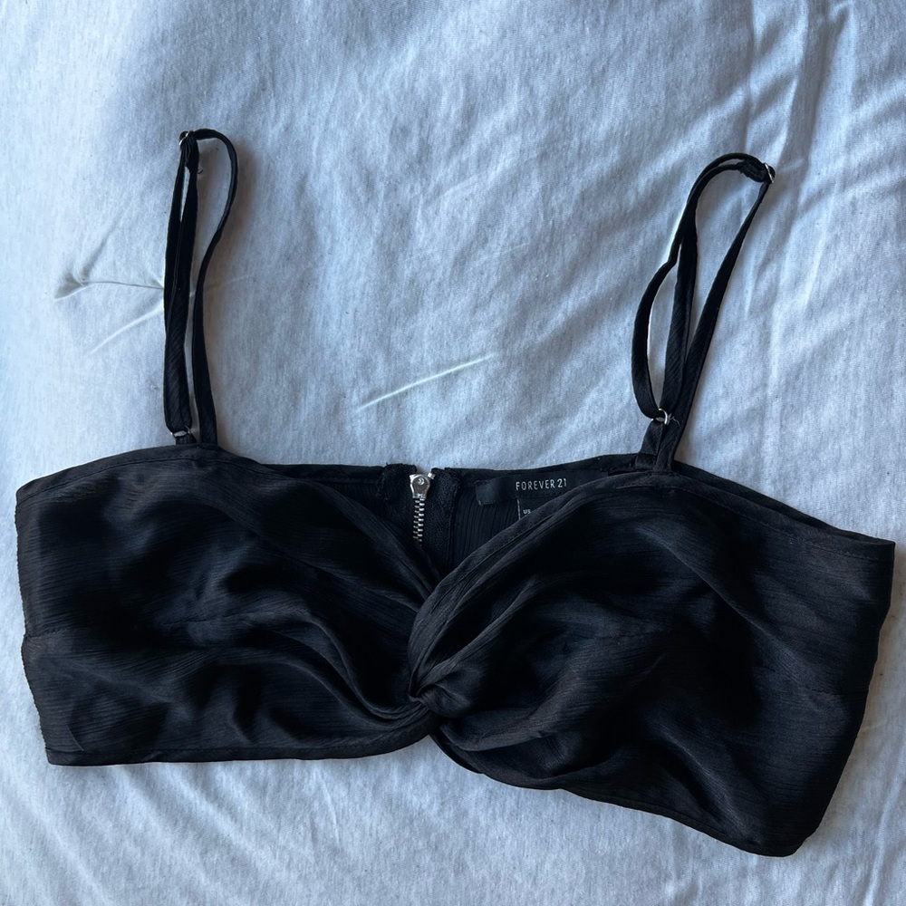 Forever 21 S Satin Twist Top - Picture 3 of 8